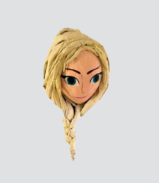 Piñata Frozen Elsa Cabeza